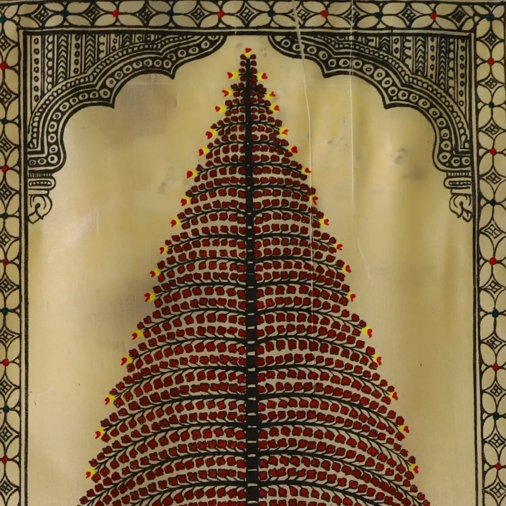 Pattachitra Mahogany Tussar Painting