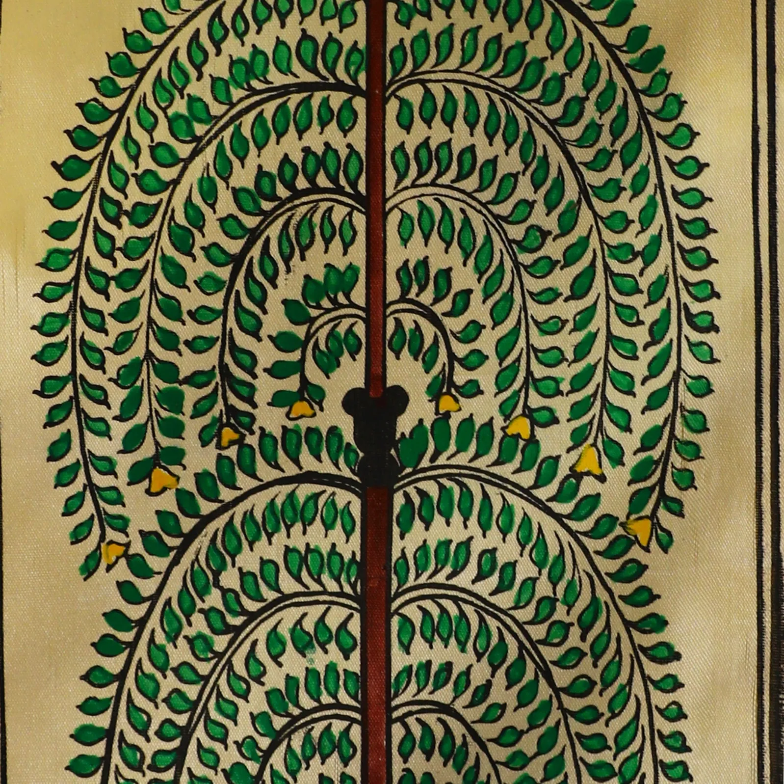 Pattachitra Sage Tussar Painting