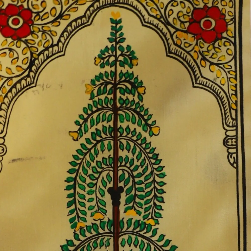 Pattachitra Sage Tussar Painting