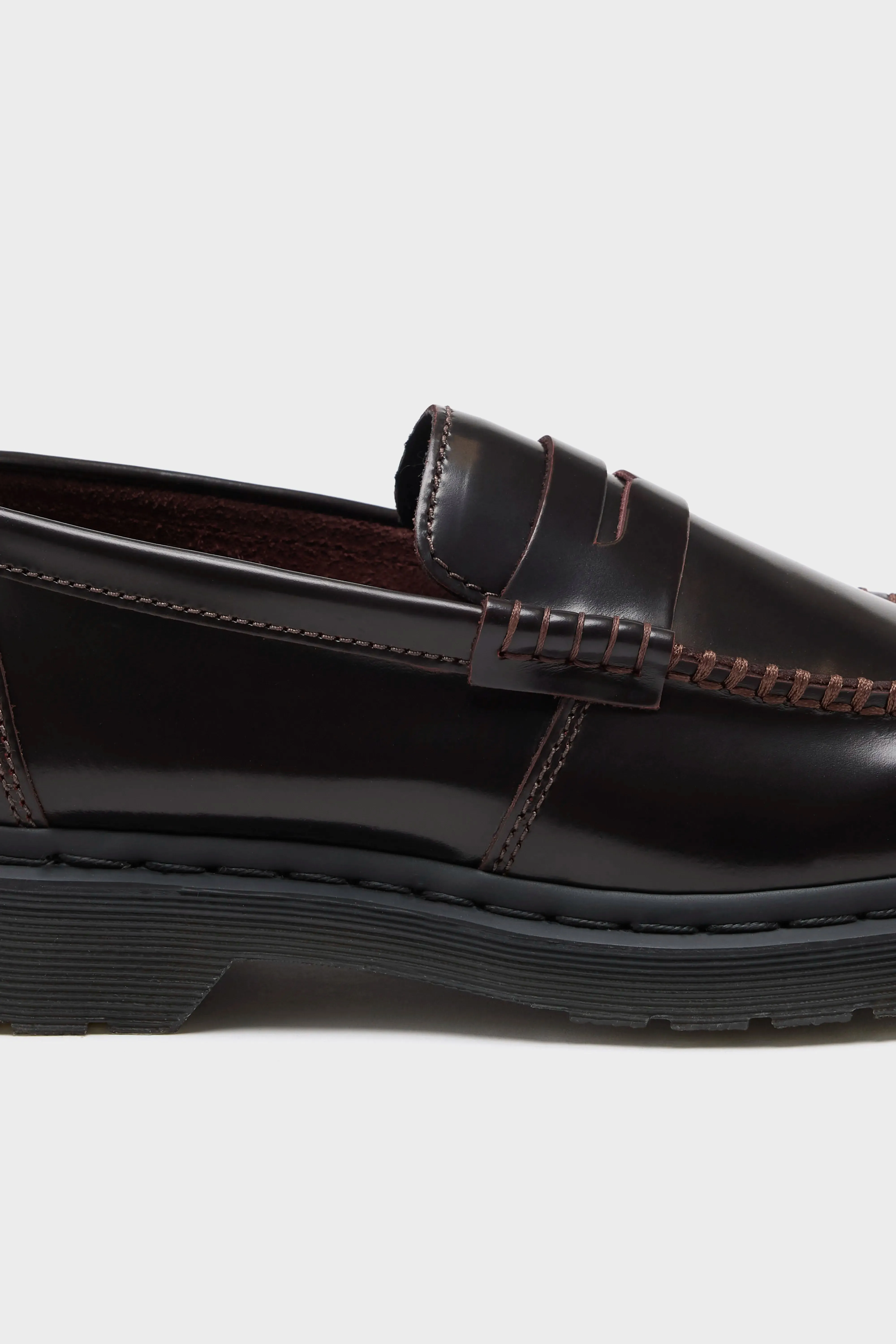 Penton Cherry Red Leather Loafers (251 / W / RED)