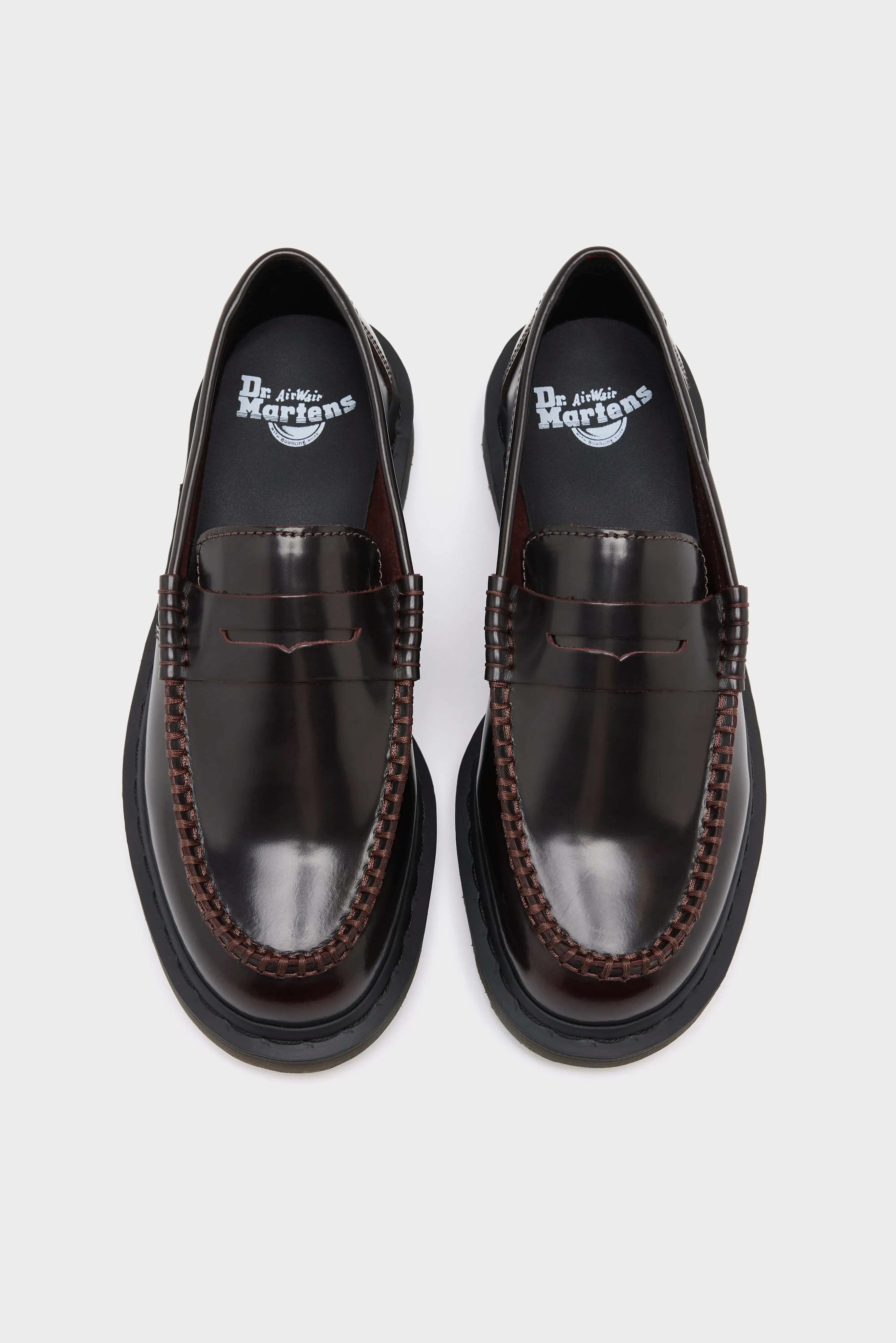 Penton Cherry Red Leather Loafers (251 / W / RED)