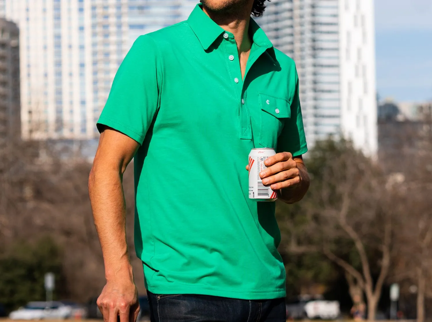 Performance Players Shirt - Golf Green