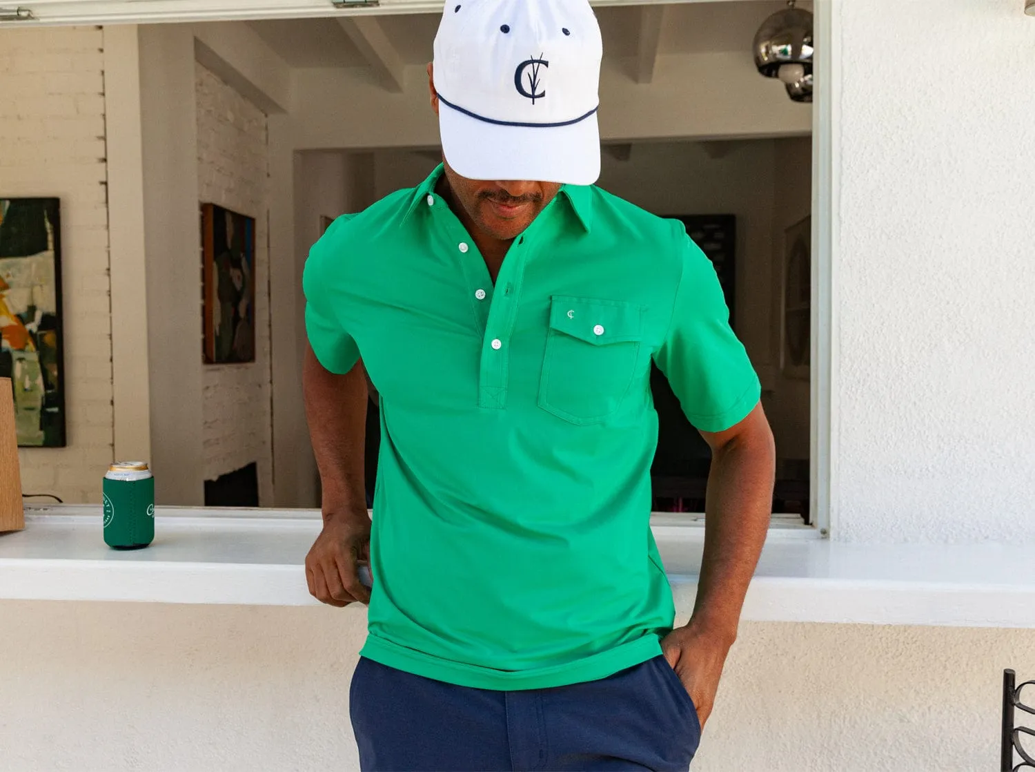 Performance Players Shirt - Golf Green