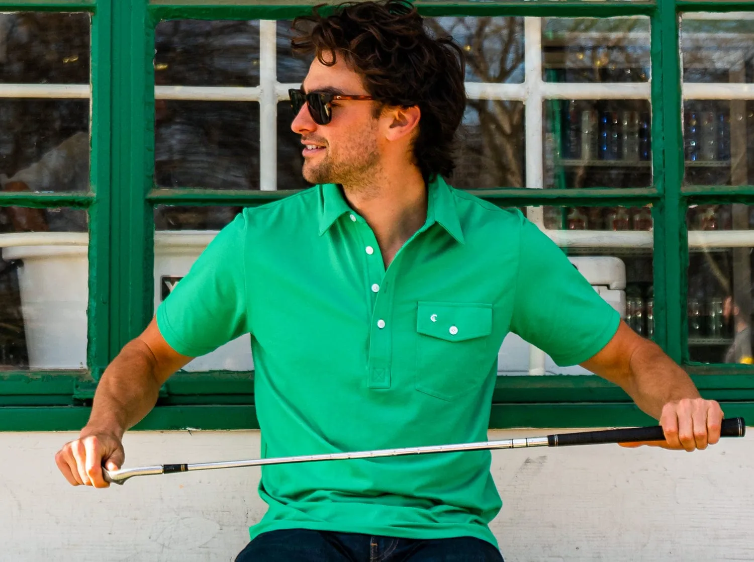 Performance Players Shirt - Golf Green