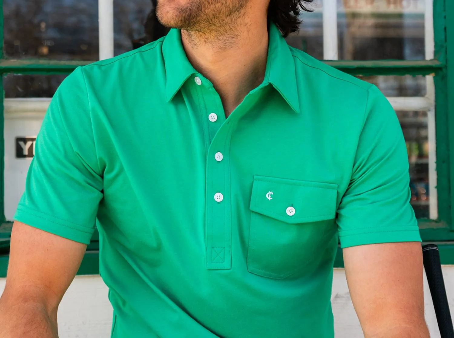 Performance Players Shirt - Golf Green