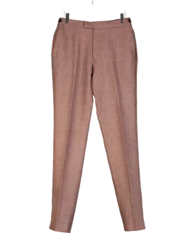REISS Red Recline Wool-blend Suit Trouser W30