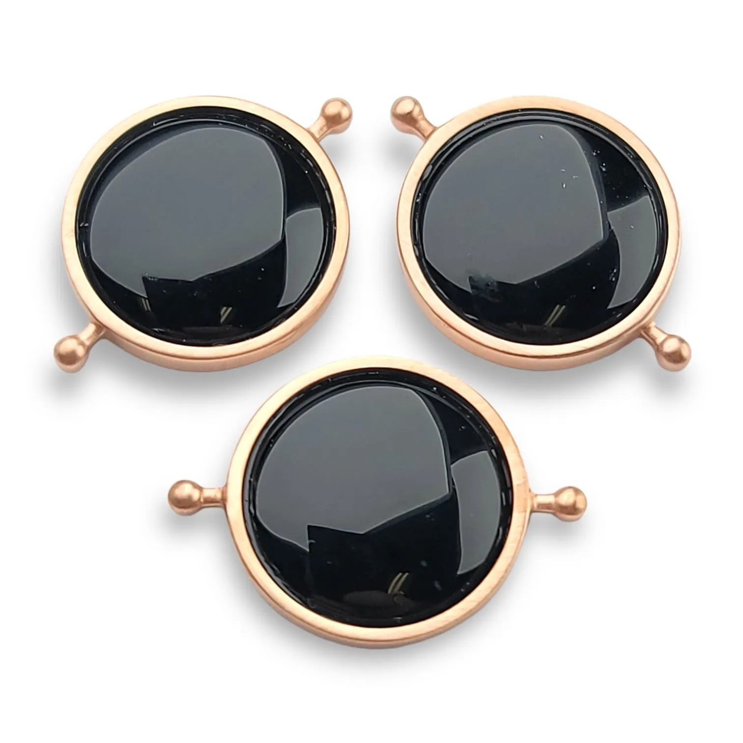 Rose Gold Round Crystal Element
