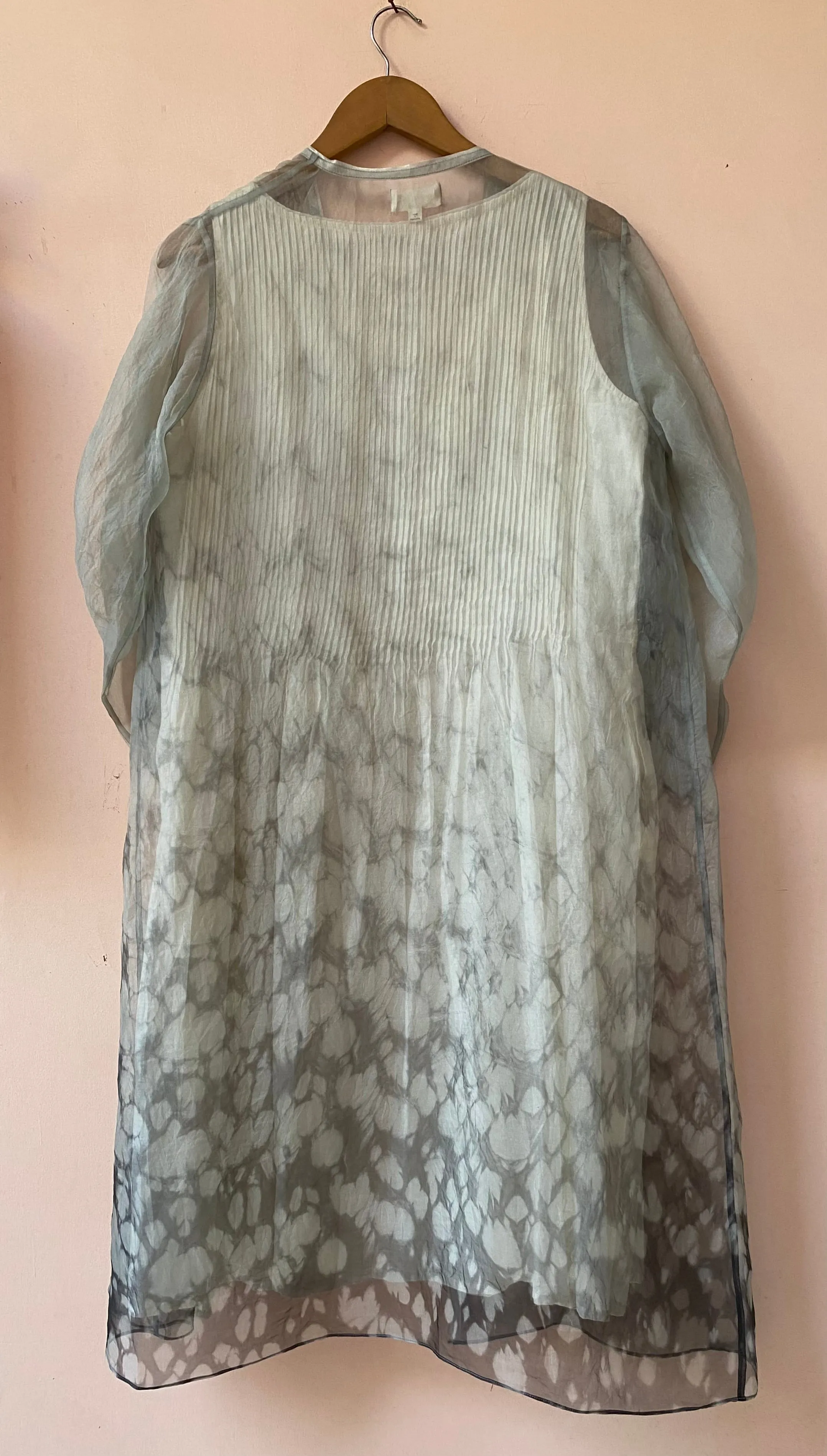 Rouched organza overlay