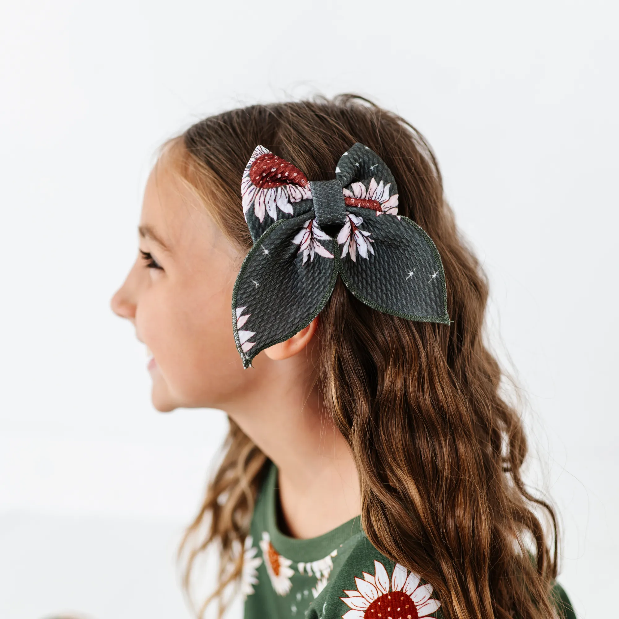 Rustic Blooms Clip Bow
