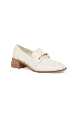 Serena Crescent Loafer White