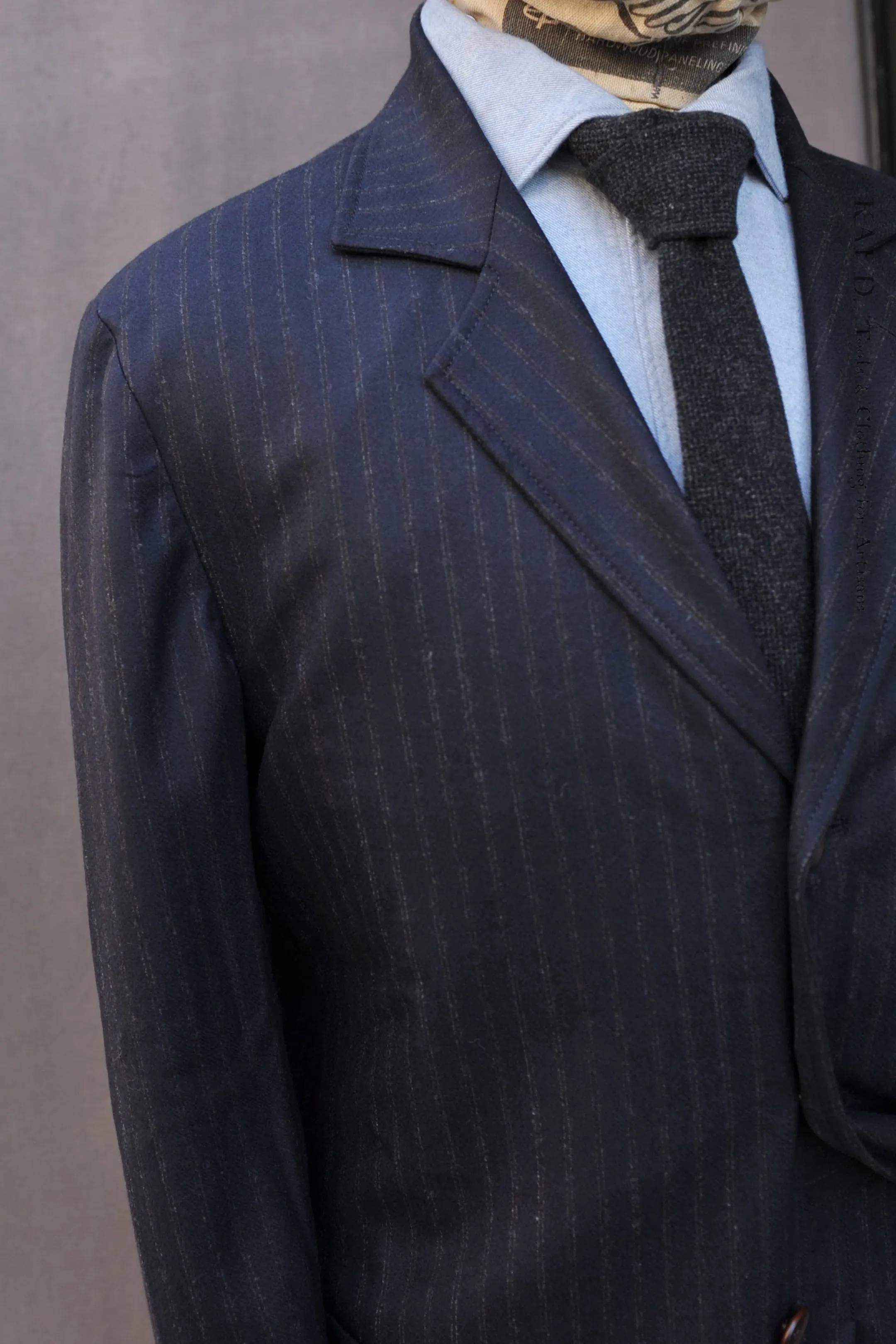 Shoemaker's Jacket - British Striped Wool  - M, L