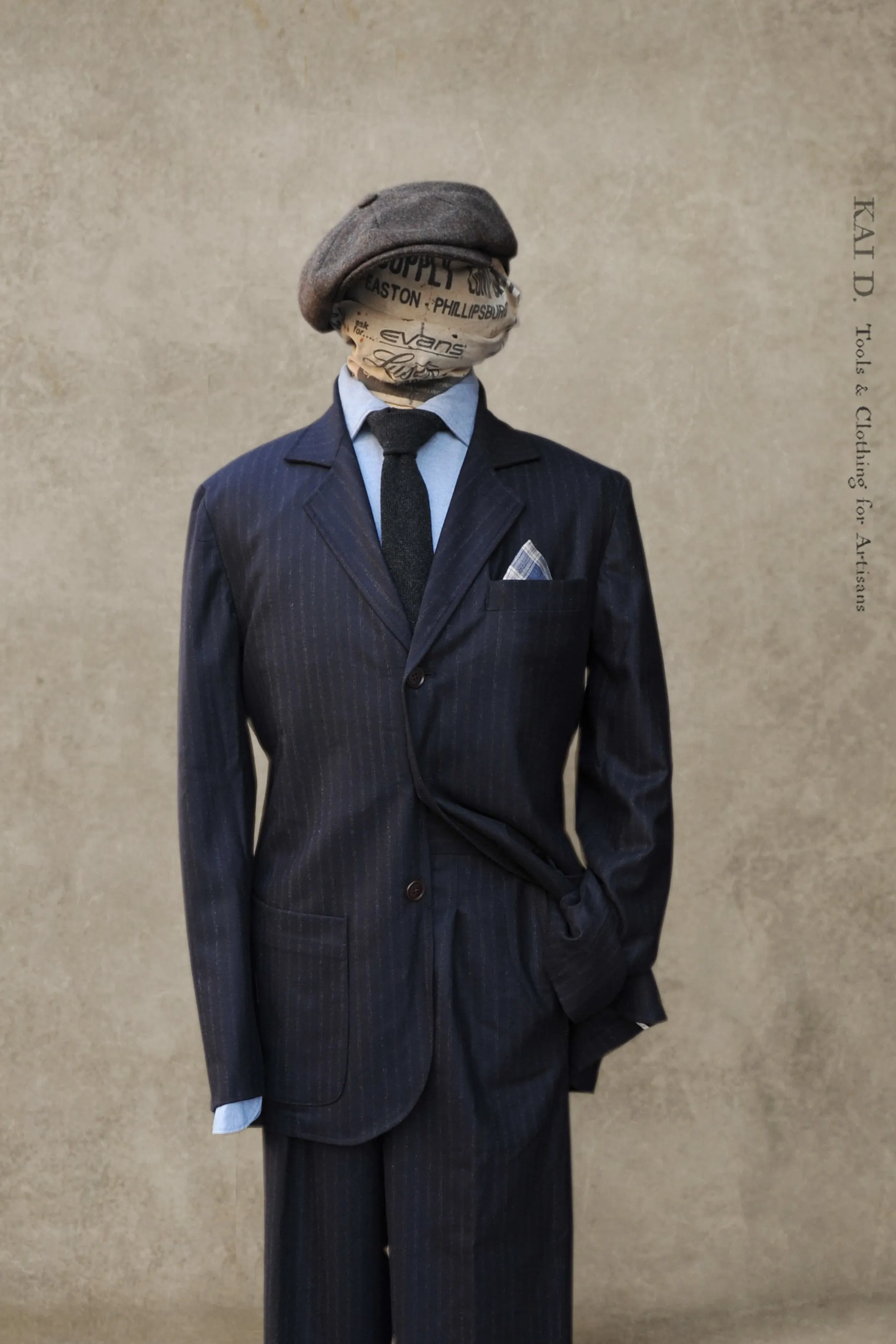 Shoemaker's Jacket - British Striped Wool  - M, L