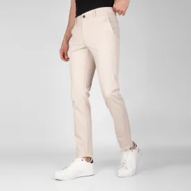 SLIM FIT CHINO TROUSERS  - BEIGE