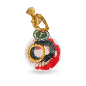 Spiral Hair Coils   Silk Scrunchie | Holiday Ornament 2024