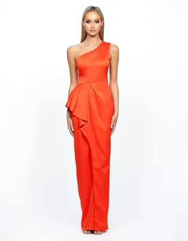 STAR CROSSED LOVERS ONE SHOUDLER FRILL GOWN B55D27L