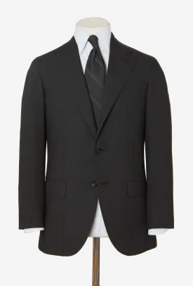 Suit Single Breasted Charcoal High-Twist Wool