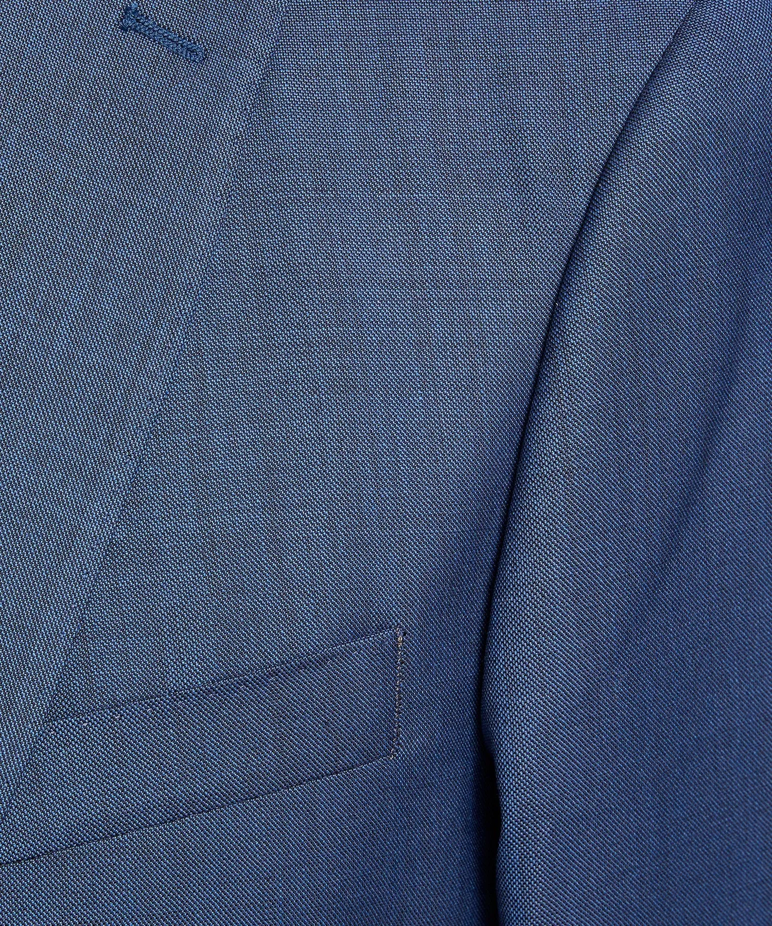Sutton Stretch Tropical Wool Suit Jacket In Petrol Blue
