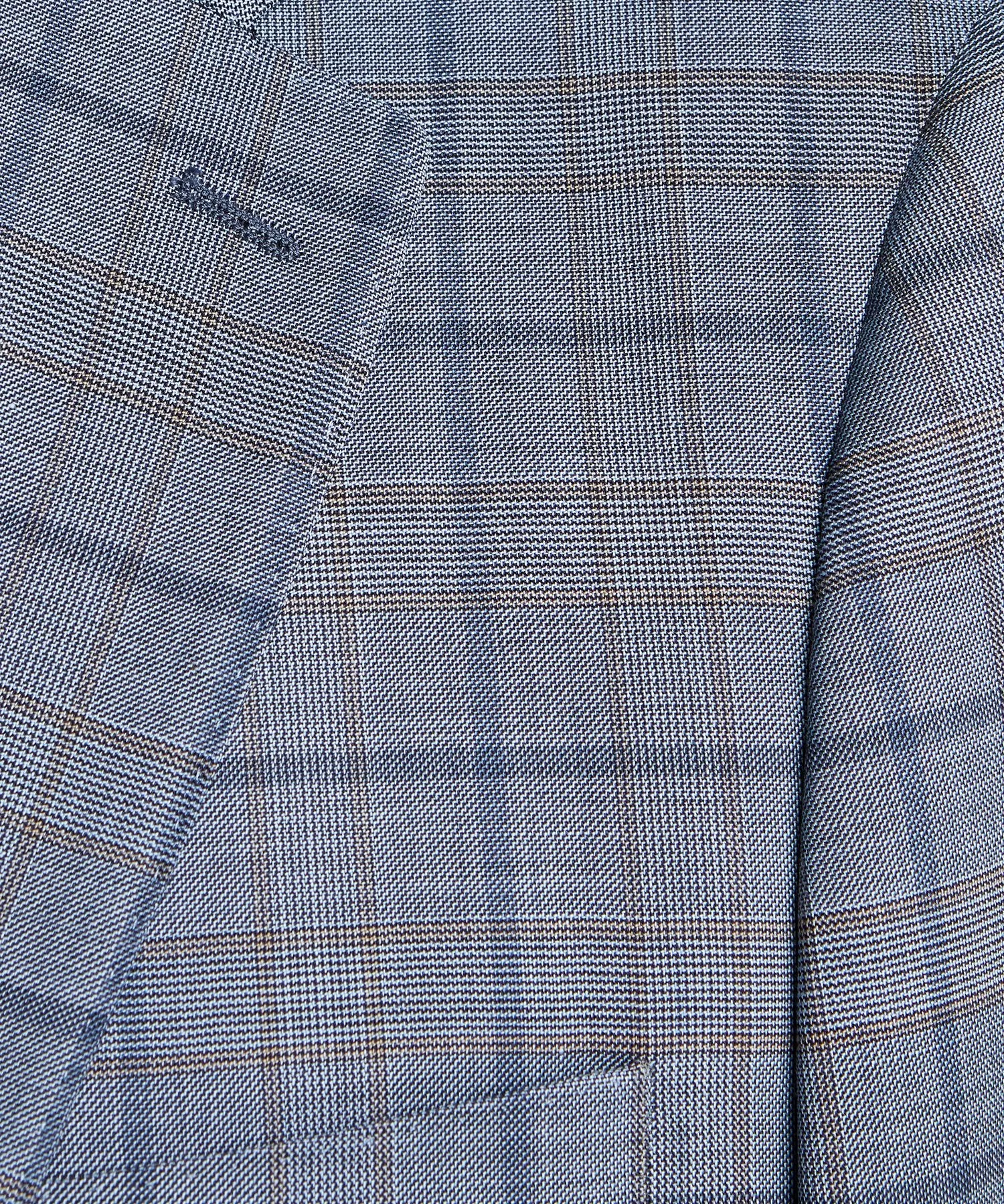 Sutton Wool Suit Jacket in Blue Check