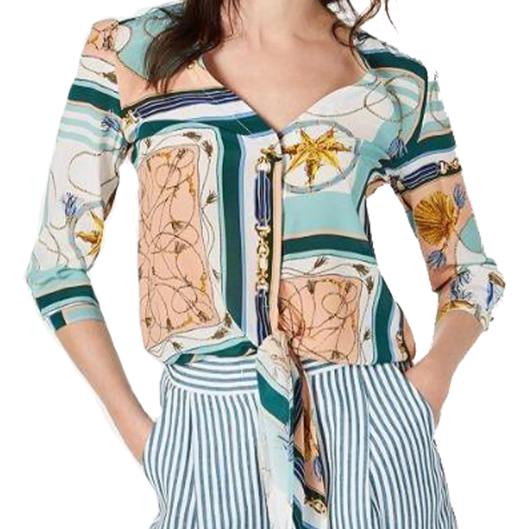 Tris Nautical Pattern Shirt
