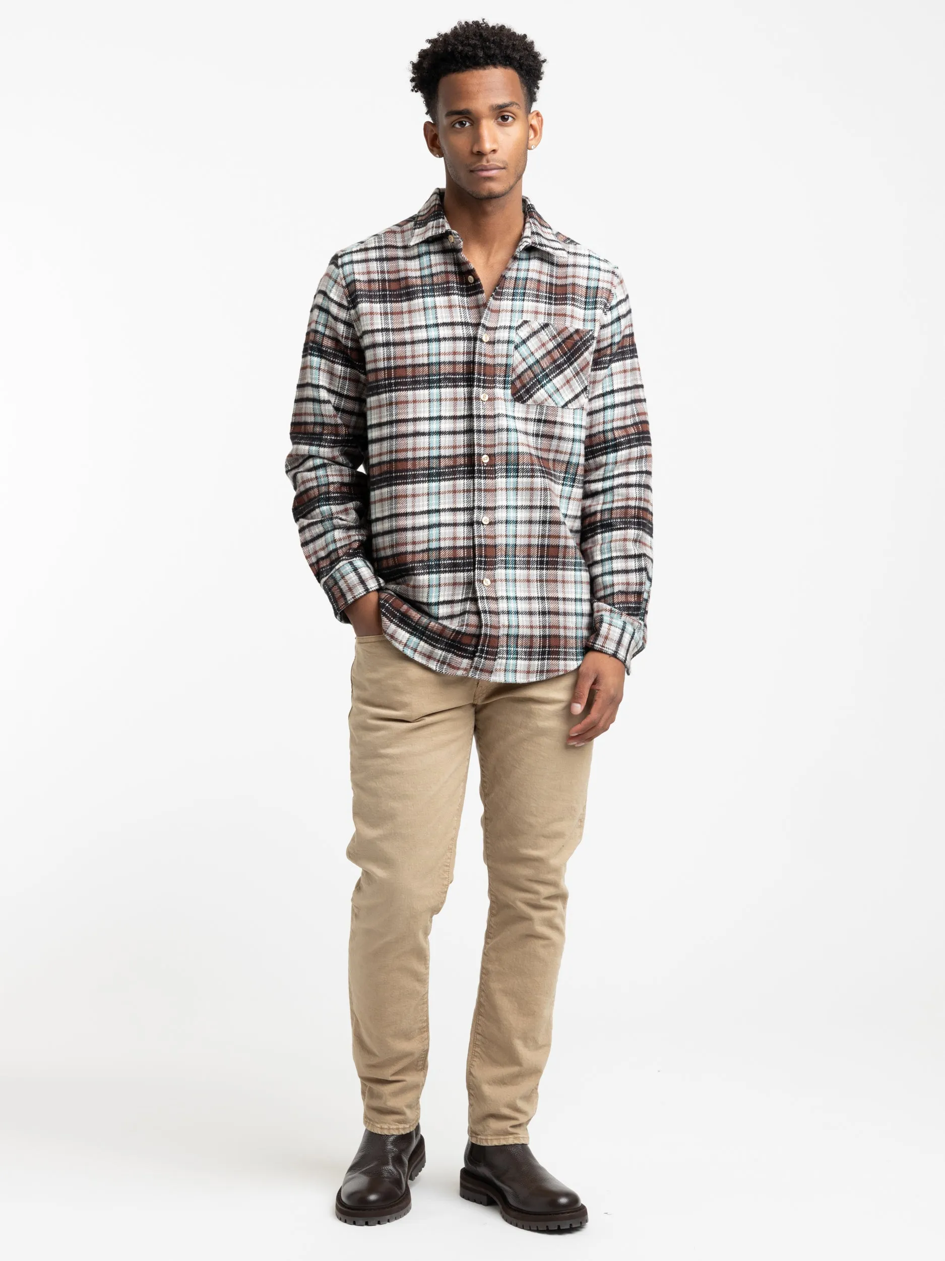 White Check Sans Shirt