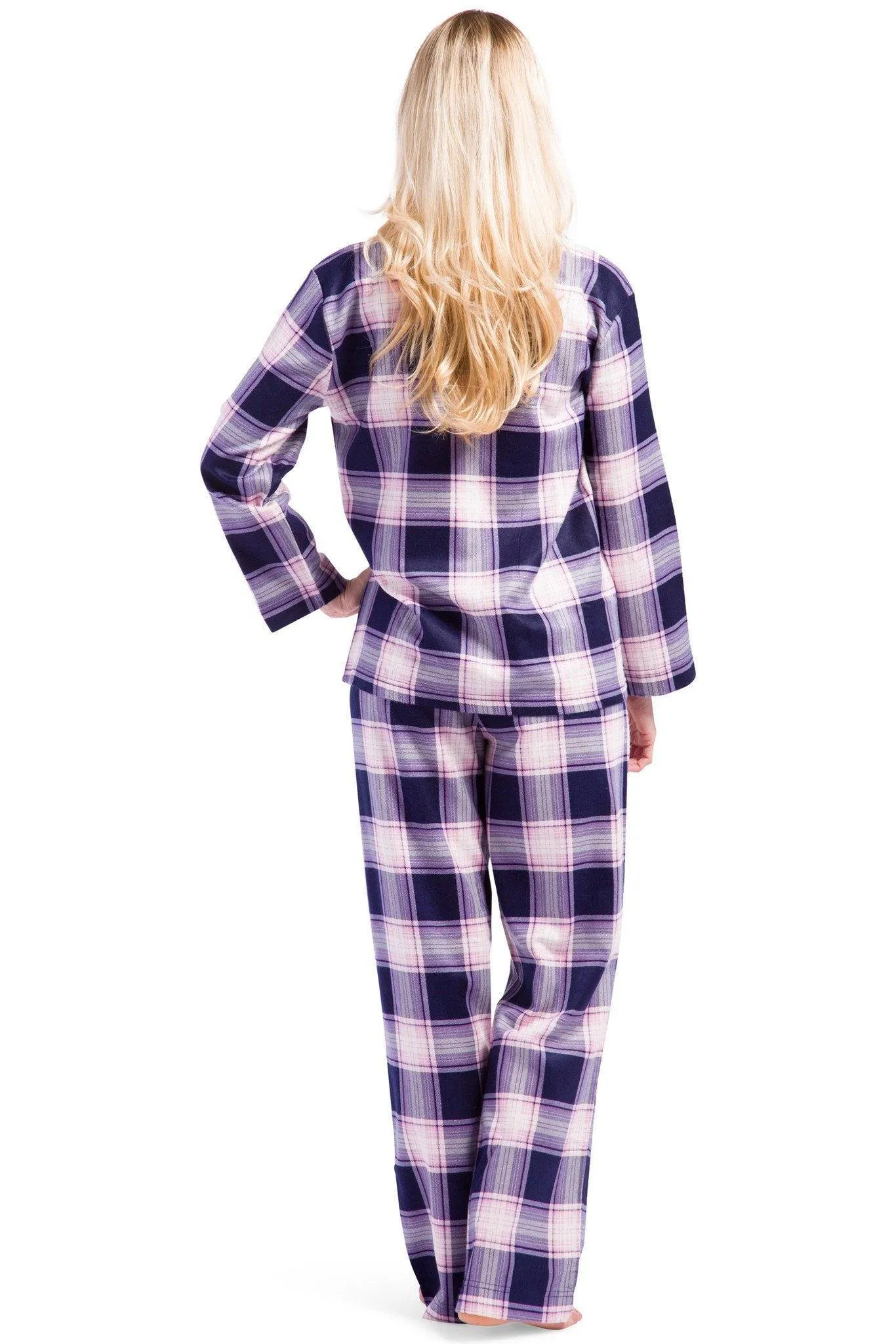 Women's EcoFlannel? Full Length Plaid Pajama Set with Gift Box